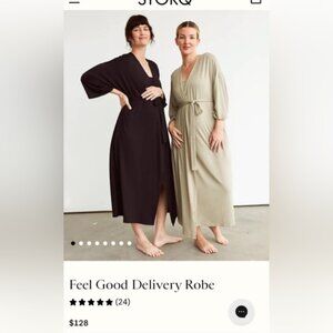 Storq size 2 feel good labor and delivery robe PINK